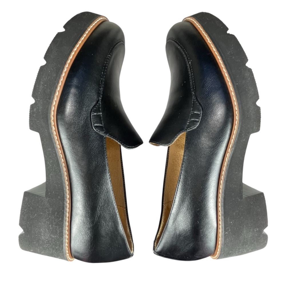 Naturalizer Women’s 12M‎ Black Leather Loafer Heels Comfort Pumps Shoes - Picture 9 of 13